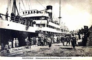 Philippeville - Debarquement du Gouverneur-General-Lepine
